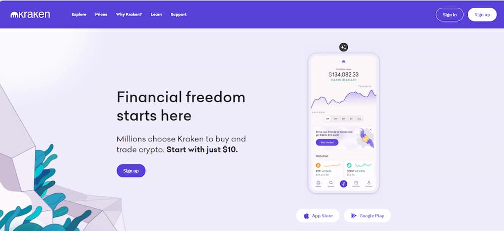 Kraken- Crypto Exchange Terbaik