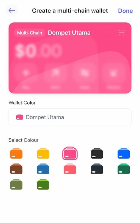 Langkah 4 – Personalisasi Wallet