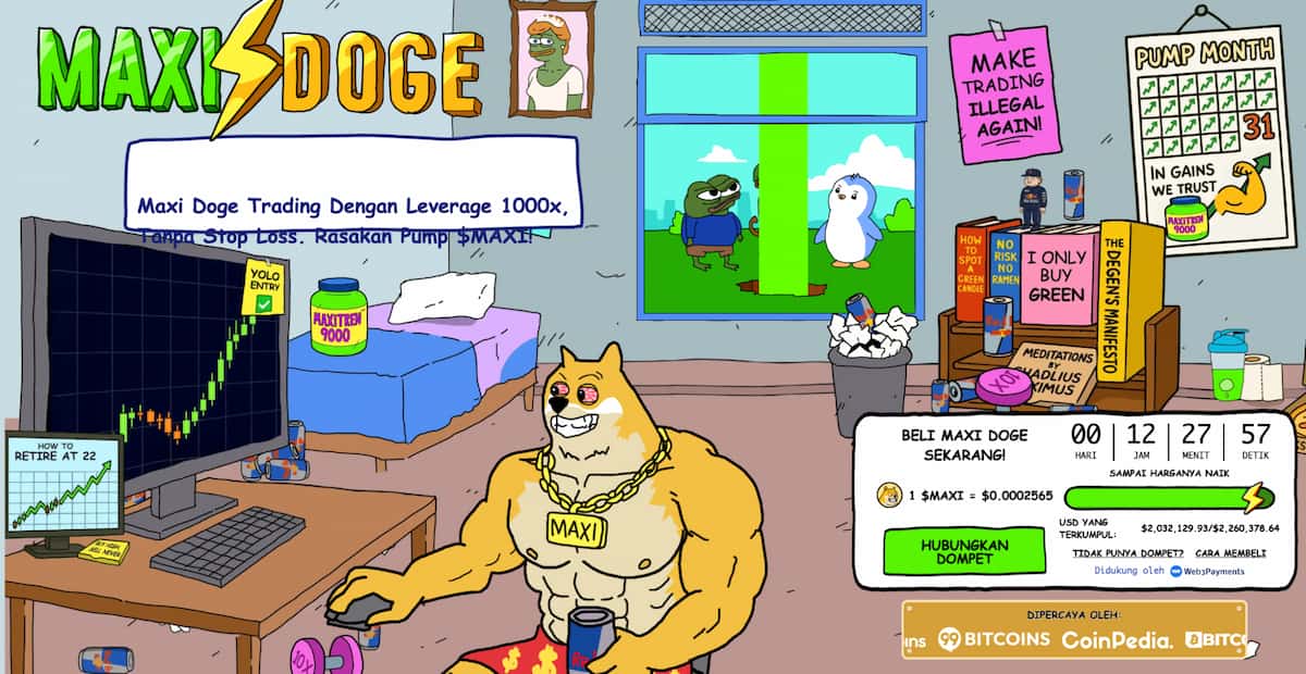 Maxi Doge - Meme Coin Paling Gila untuk Trading Meme dengan Leverage Ekstrem