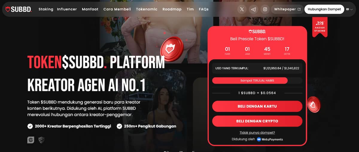 SUBBD Token – Mengubah Cara Kita Menciptakan Influencer AI