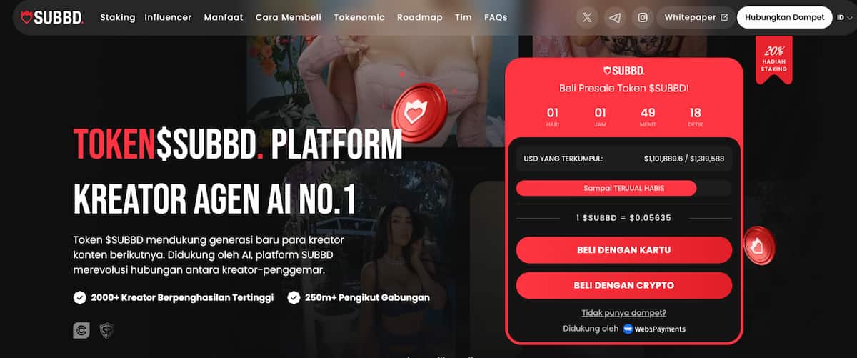 SUBBD Token - Koin Kripto Terbaik untuk Ekosistem Kreator dan Komunitas Penggemar