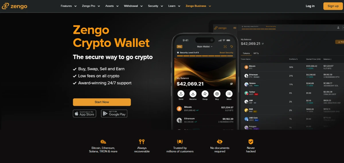 Zengo Wallet – Wallet Crypto Terbaik Tanpa Seed Phrase, Tanpa Ribet