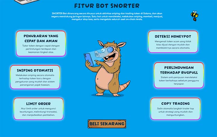 fitur bot snorter - presale snorter