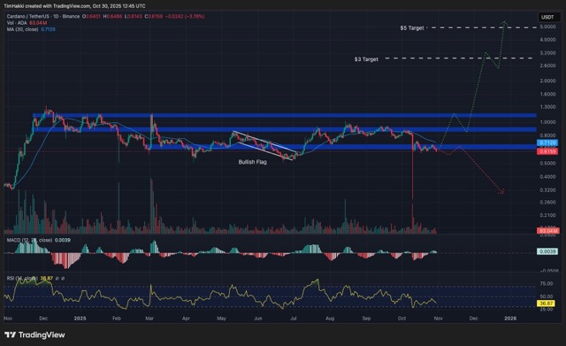 Grafik Potensi harga Cardano