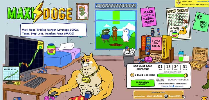 maxi doge presale - prediksi harga dogecoin