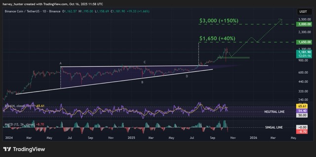 Prediksi harga BNB