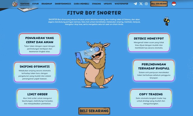 Cara beli Snorter - fitur Snorter