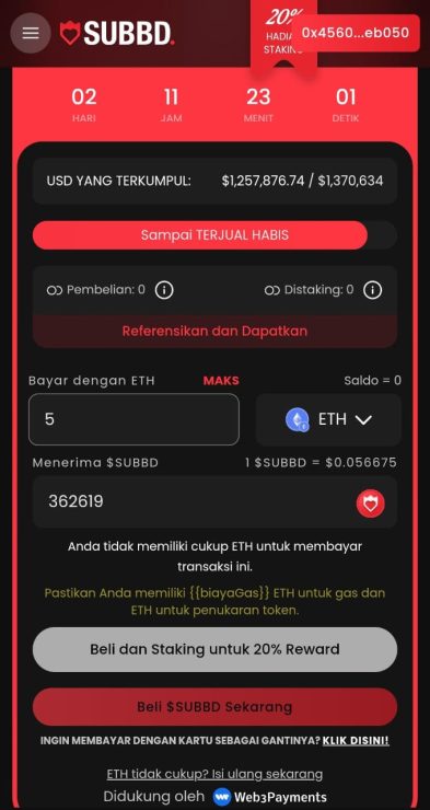 beli subbd ETH - cara beli subbd