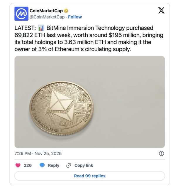 BitMine beli ETH