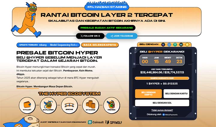 Bitcoin Hyper - crypto terbaik untuk dibeli