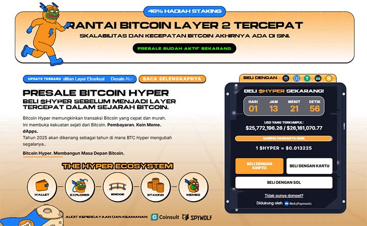 Bitcoin Hyper - crypto terbaik untuk dibeli