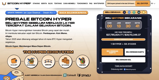 Bitcoin Hyper - Crypto yang menjanjikan