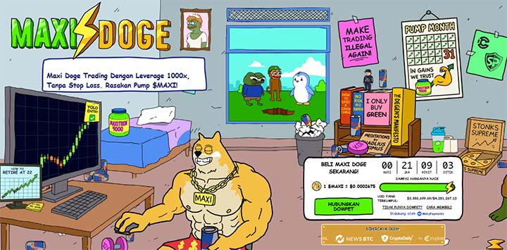 Maxi Doge - crypto yang akan meledak