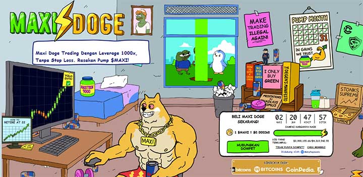 Maxi Doge - coin crypto terbaru