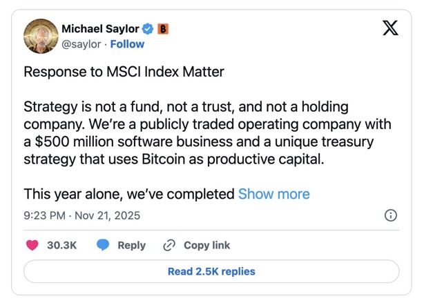 Michael Saylor - X