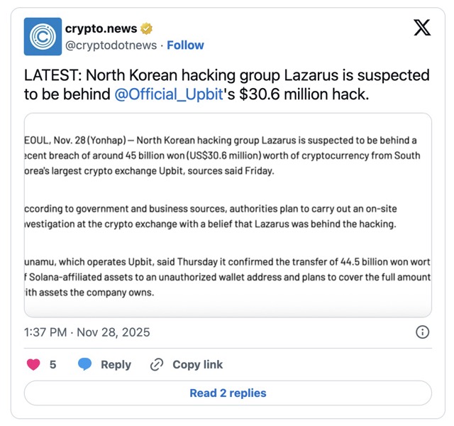 Peretasan Upbit