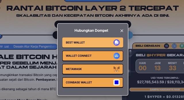 Tambahkan Dompet - Crypto yang menjanjikan
