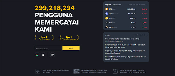 Binance crypto exchange