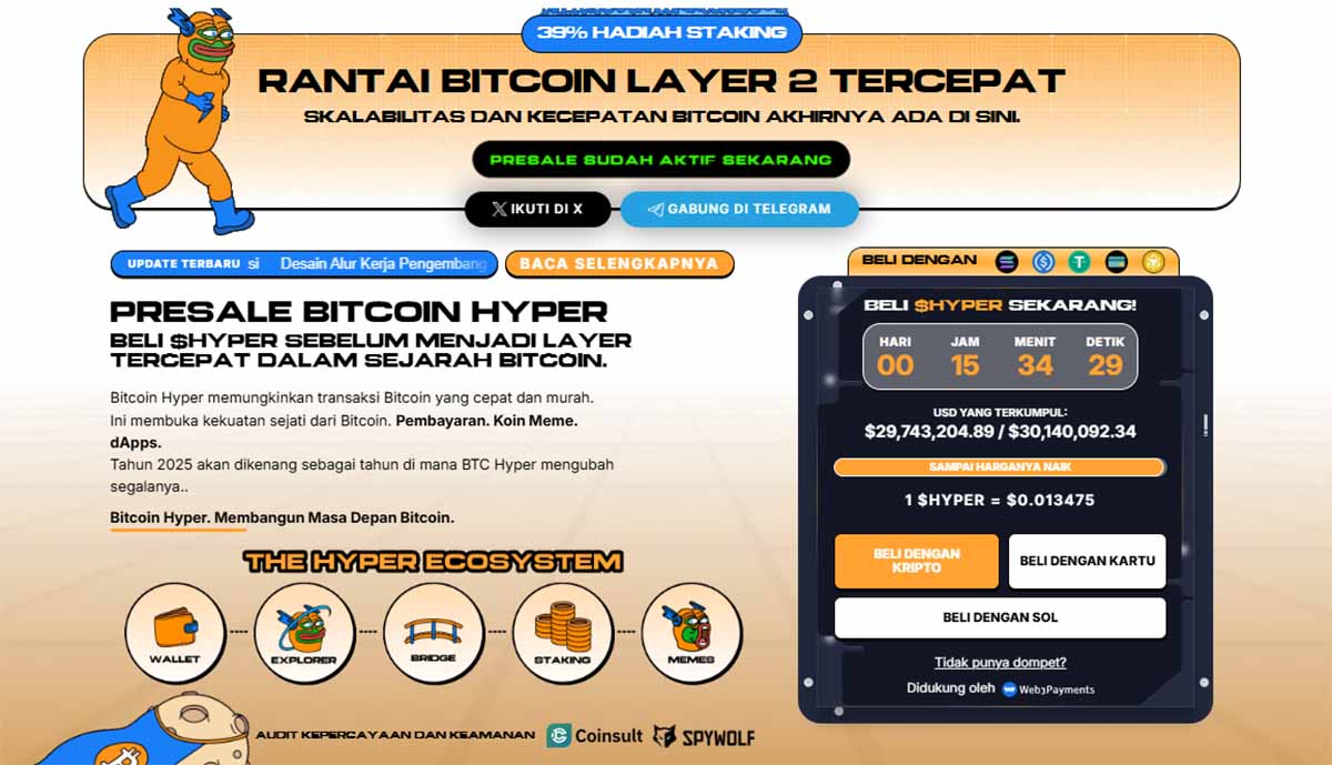 Bitcoin Hyper Presale - crypto terbaik untuk dibeli
