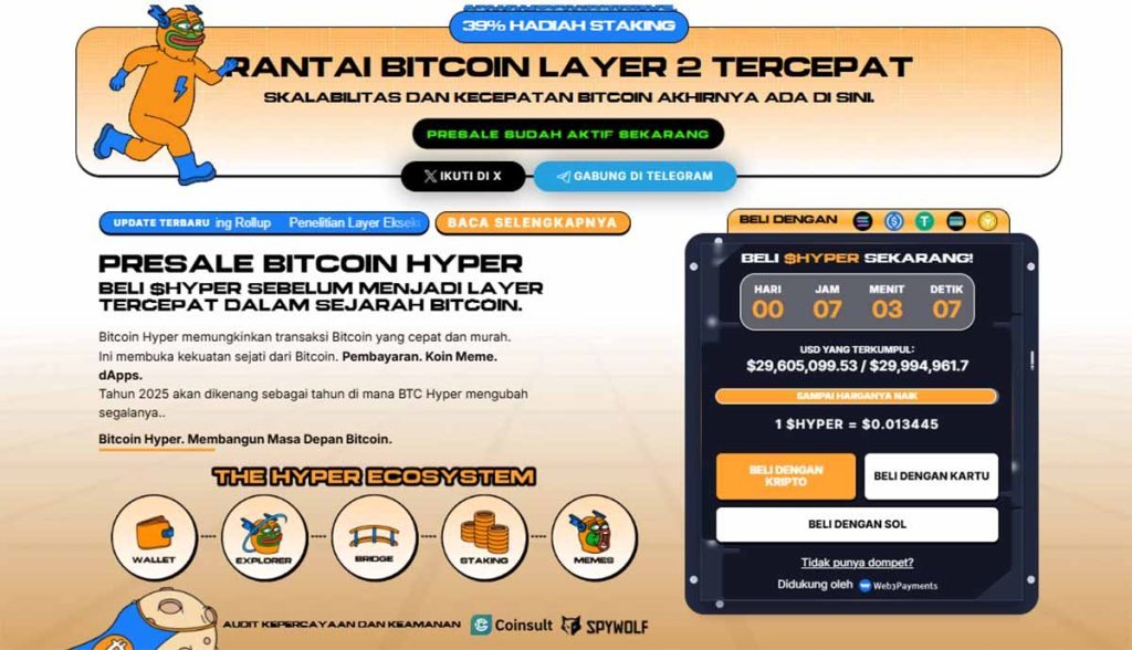 Bitcoin Hyper - koin meme terbaik