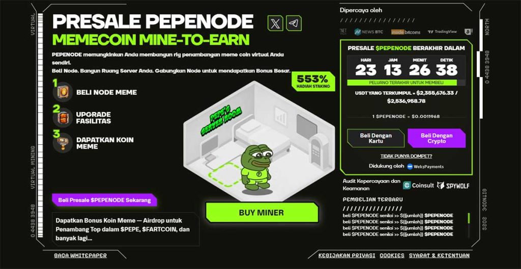 PEPENODE - meme coin bullish