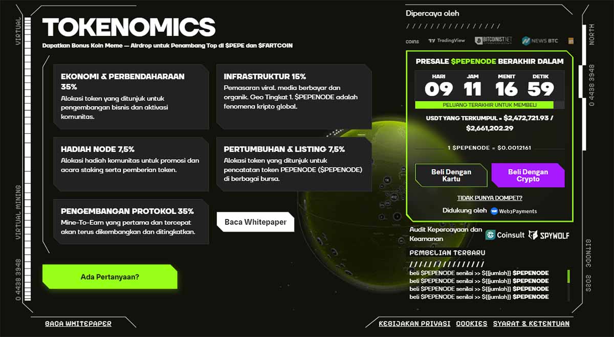 Tokenomics PEPENODE