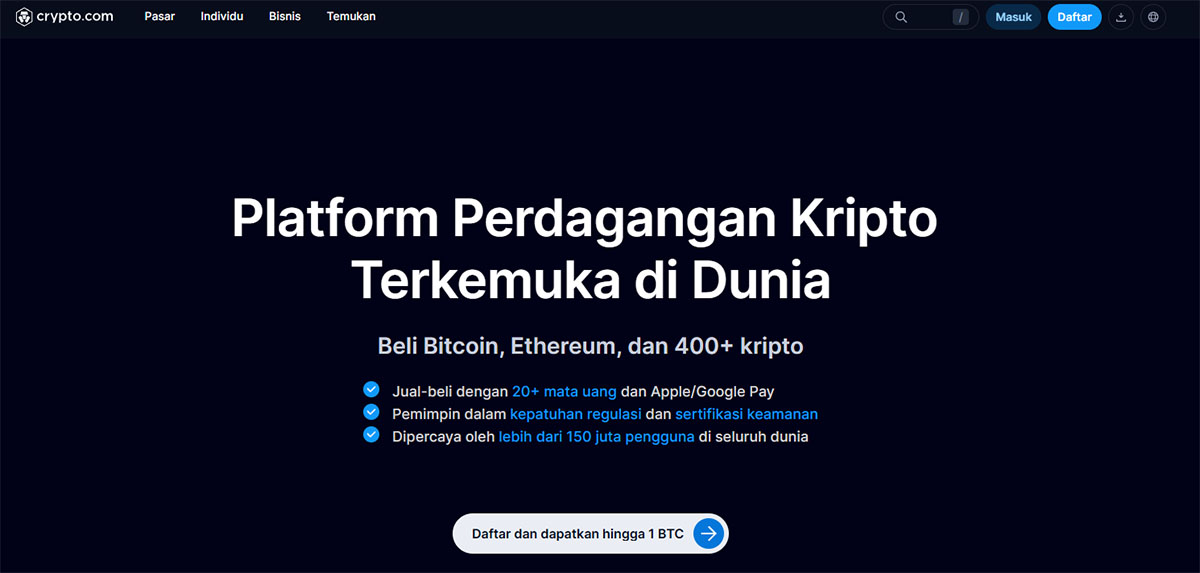 Crypto.com Homepage