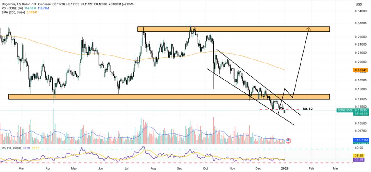 DOGE USD - prediksi harga Dogecoin