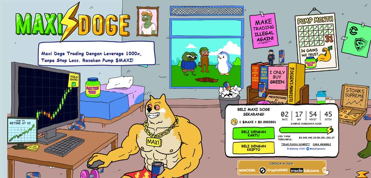 Maxi Doge - kripto terbaik untuk dibeli