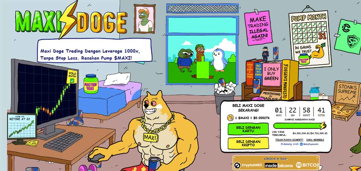 Maxi Doge - koin meme potensial
