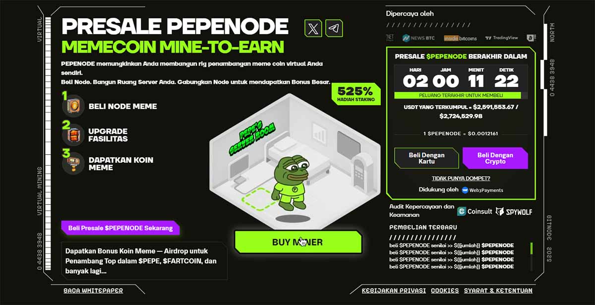 Pepenode Presale Kripto Terbaik