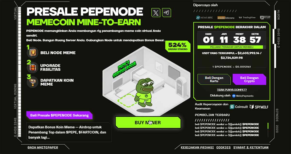PEPENODE - prediksi harga PI Coin