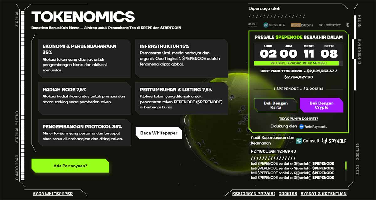 Tokenomics PEPENODE