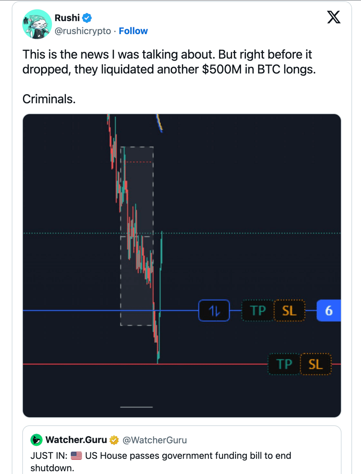Crypto Turun - Efek likuidasi