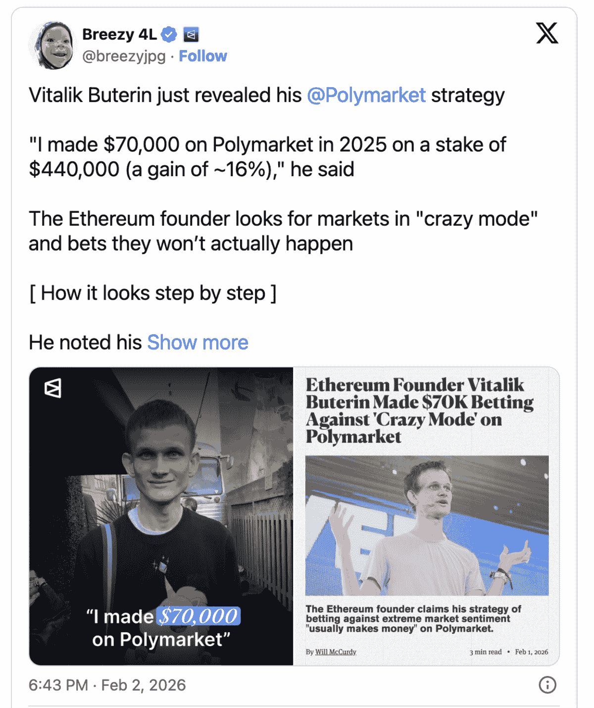 Vitalik - X