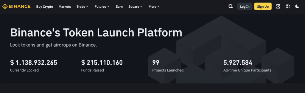 Binance launchpool