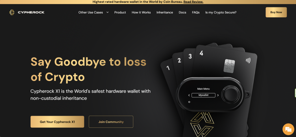 cypherock- migliori DeFi wallet