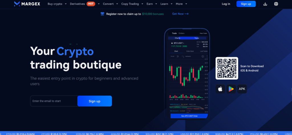 Margex - migliori DeFi wallet