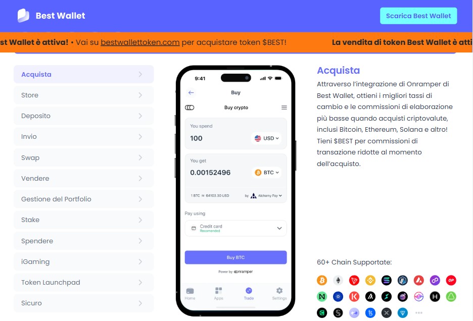 Migliori wallet web3 - best wallet home page