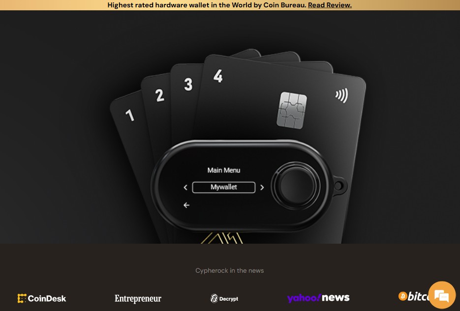 Cypherock home page