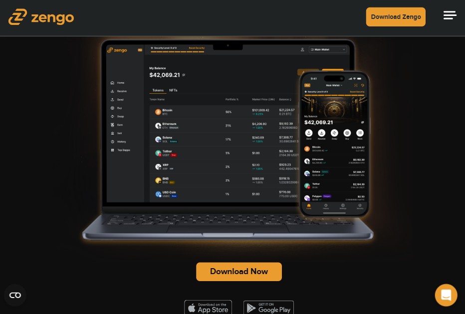 Zengo home page