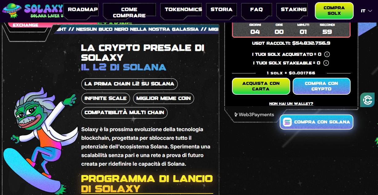 Presale di Solaxy