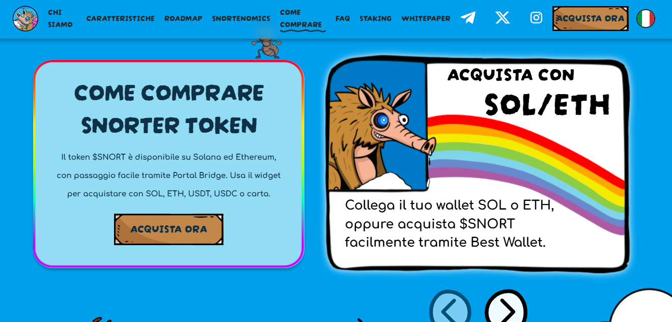 Come Comprare Snorter con Solana e Ethereum