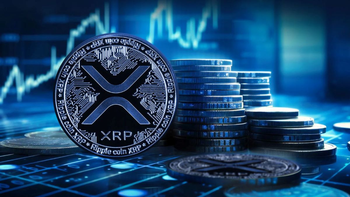 XRPとチャート背景