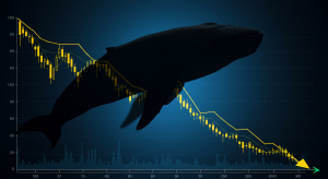 ビットコイン価格チャートとクジラの影