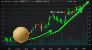 XRPとソラキシートークンを並べた価格チャートのイメージ