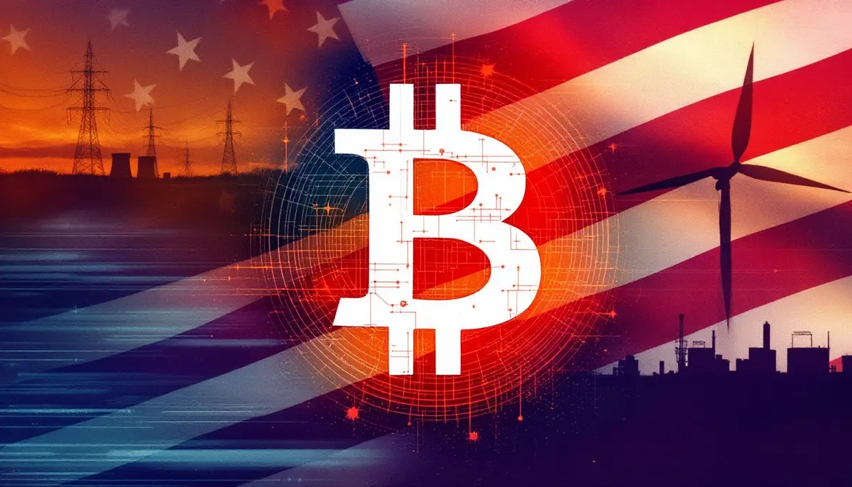 米国のビットコインマイニング加速構想を示すイメージ