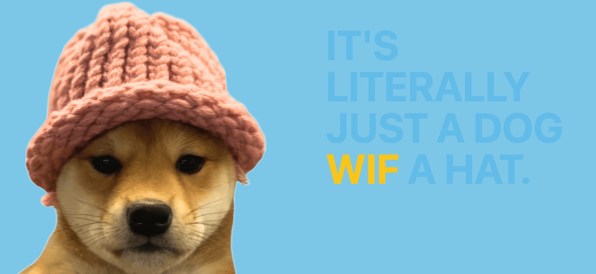 DOGWIFHATのホームページ画面