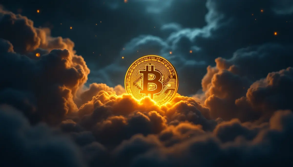 関税問題を背景に上昇するビットコインのイメージ