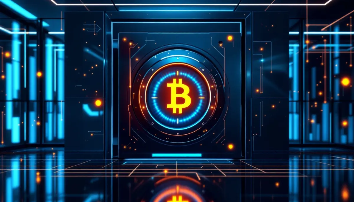 デジタルバンクとブロックチェーンが融合した機関投資家向けのイメージ